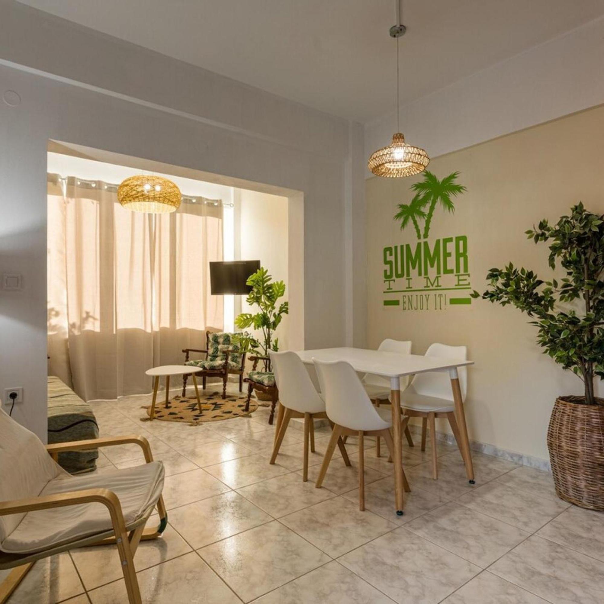 Maisonette With Palms Stoúpa Exterior foto